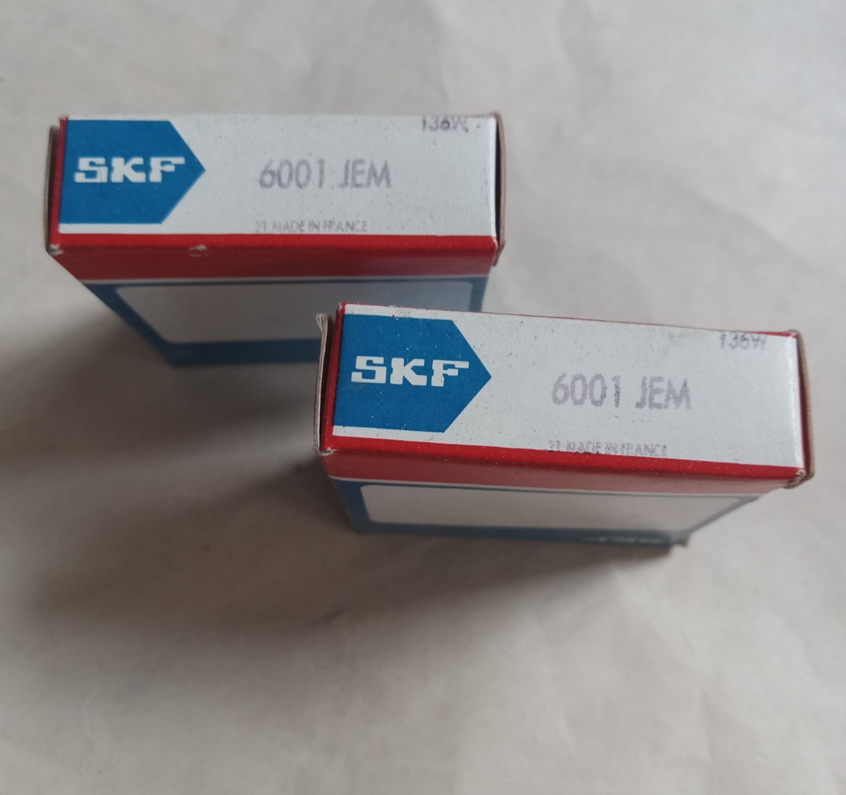 SKF 6001 JEM Ball Bearing Deep Groove 12mm ID X 28mm OD X 8mm W (Pack of 2)