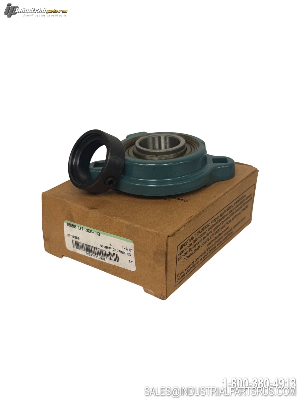 Dodge LFT-SXV-103 Flange Mount Ball Bearing 1-3/16 Bore 3-Bolt 206 Series
