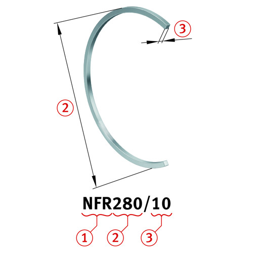 NFR480/10 FAG x 480 x 10 mm HOUSING MATERIAL/SEAL