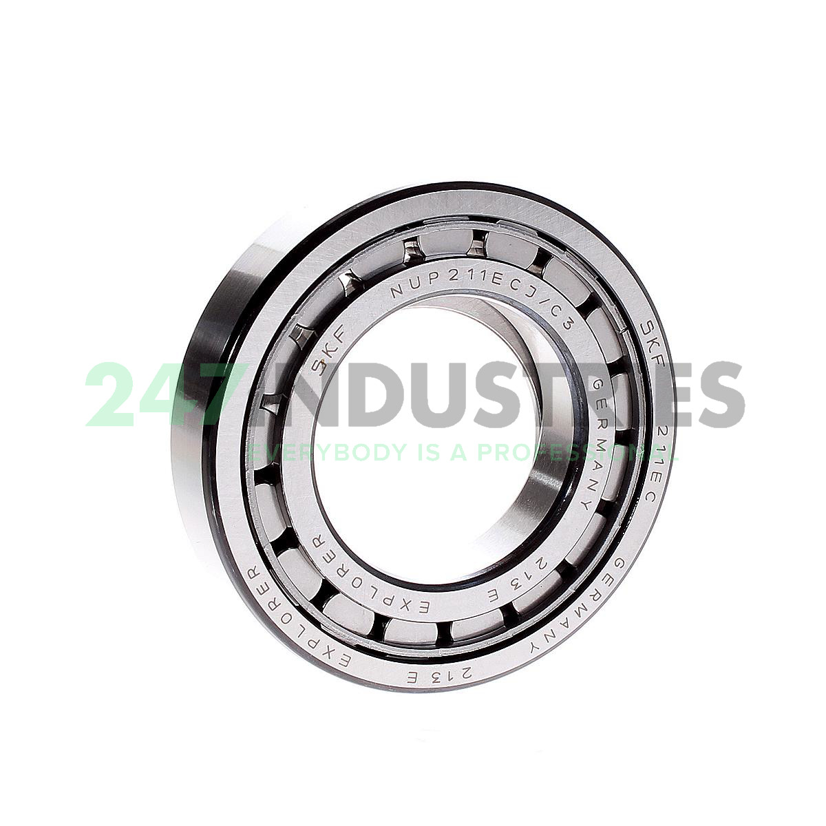 NUP211ECJ/C3 SKF 55 x 100 x 21 mm CYL. ROLL. SINGLE ROW