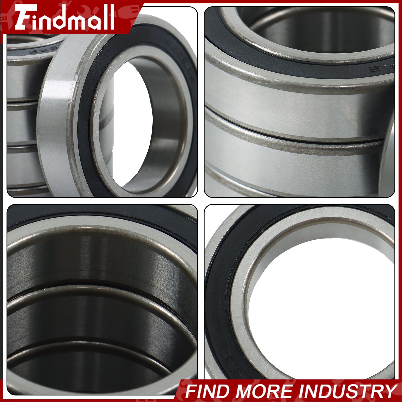 Findmall 6009-2RS Deep Groove Bearings 10 Pack 45x75x16mm Pre-Lubed Sealed