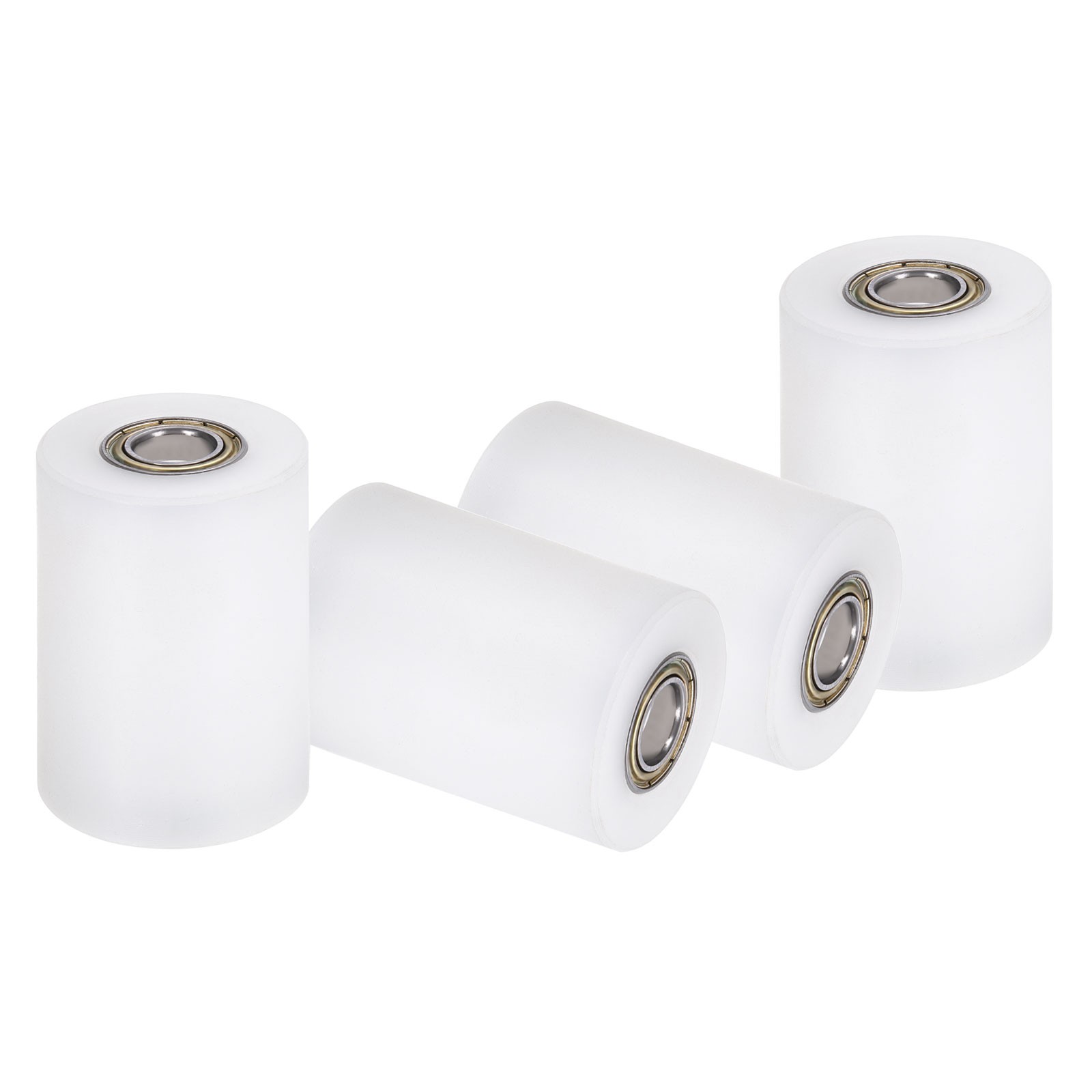 4Pcs Nylon Roller Wheel with Bearings 3/8″x1-3/8″x2″ Nylon Pulley