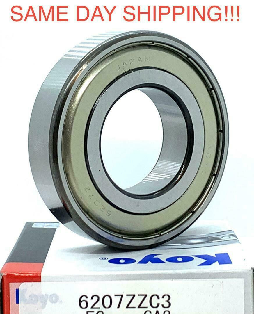 KOYO 6207 ZZC3, Single Row Radial Bearing (SKF 2Z, Fafnir/Timken 207KDD, NSK) !!