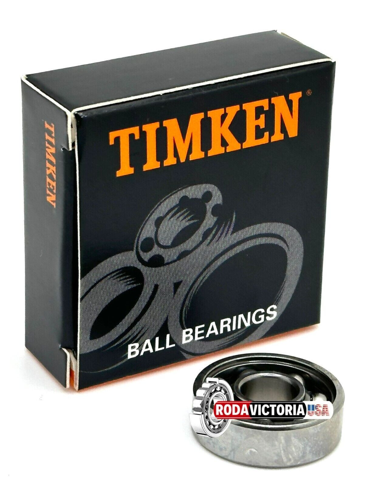 TIMKEN 608 DEEP GROOVE BALL BEARING, OPEN TYPE, NO SEALS 8x22x7mm