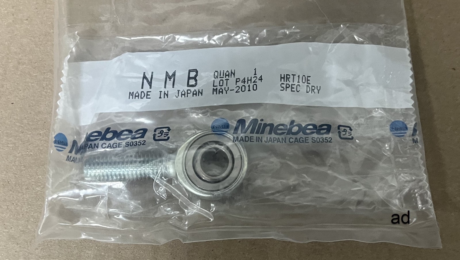 NMB (Minebea) HRT10E Rod End Bearing