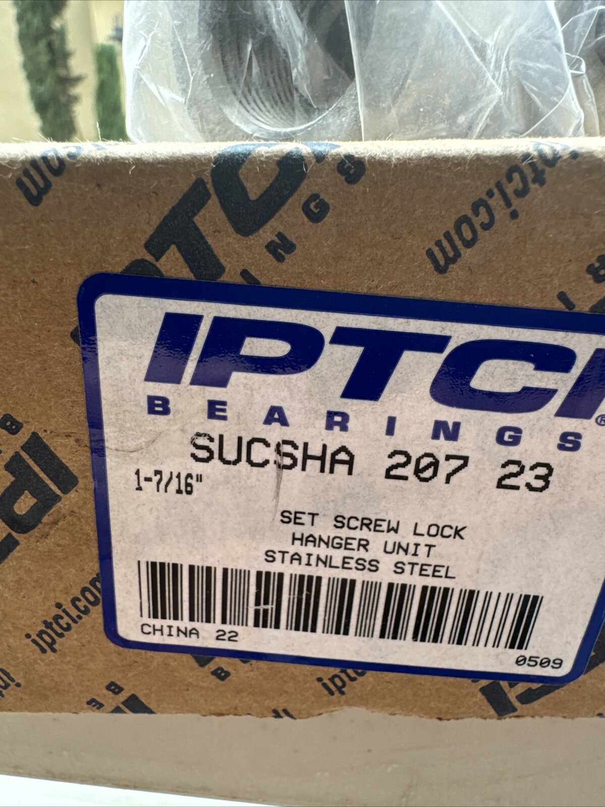 241490 New-No Box; IPTCI SUCSHA 207 23 Locking Hanger Block Bearing; 1-7/16″ID
