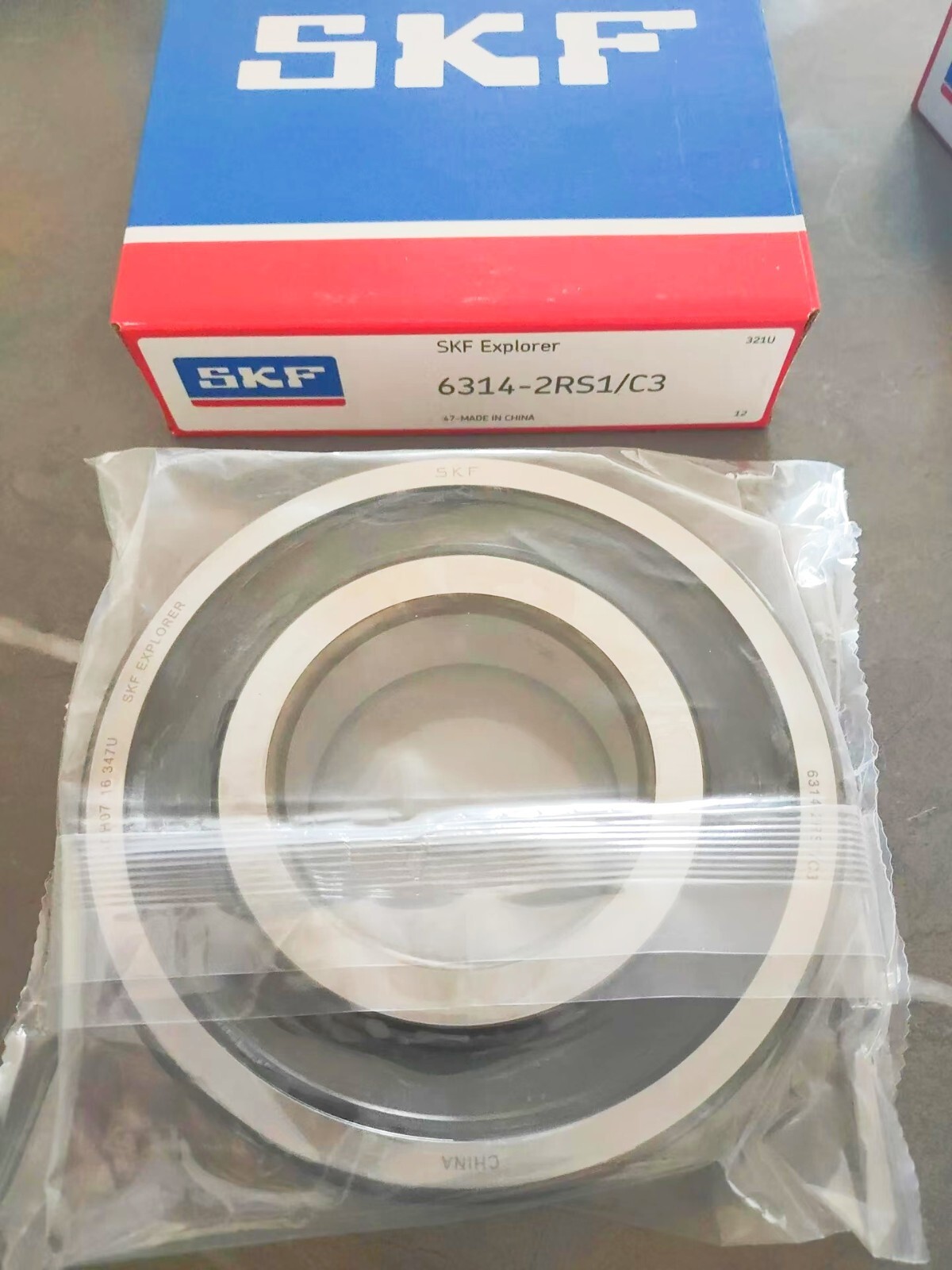 NEW SKF 6314-2RS1/C3 Deep Groove Ball Bearing 1PCS #PA