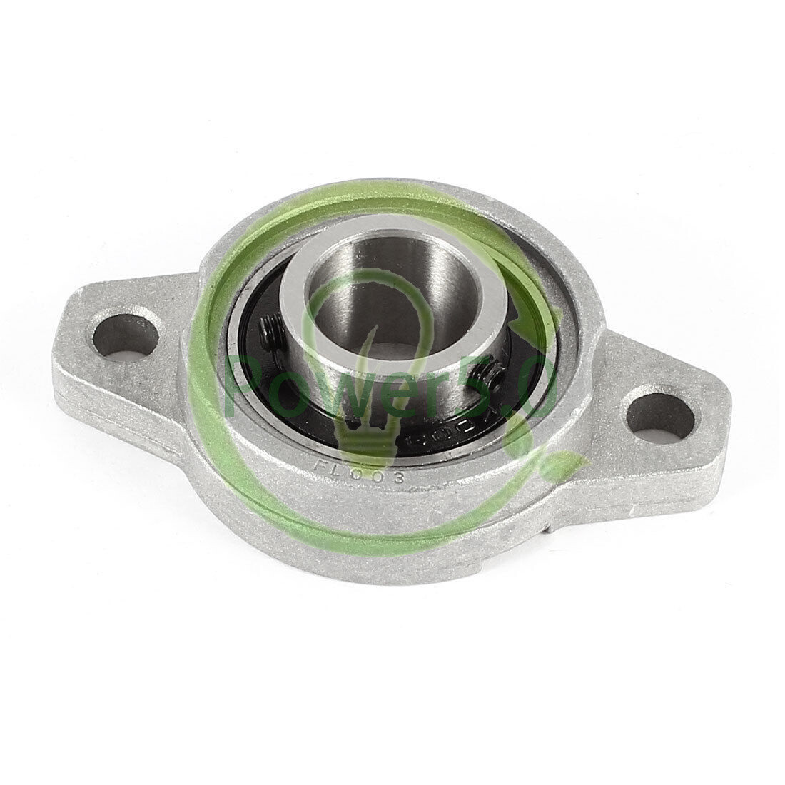 KFL003 17mm Shaft Mount Zinc-Aluminum Alloy Flange Pillow Block Bearing Gray 1PC