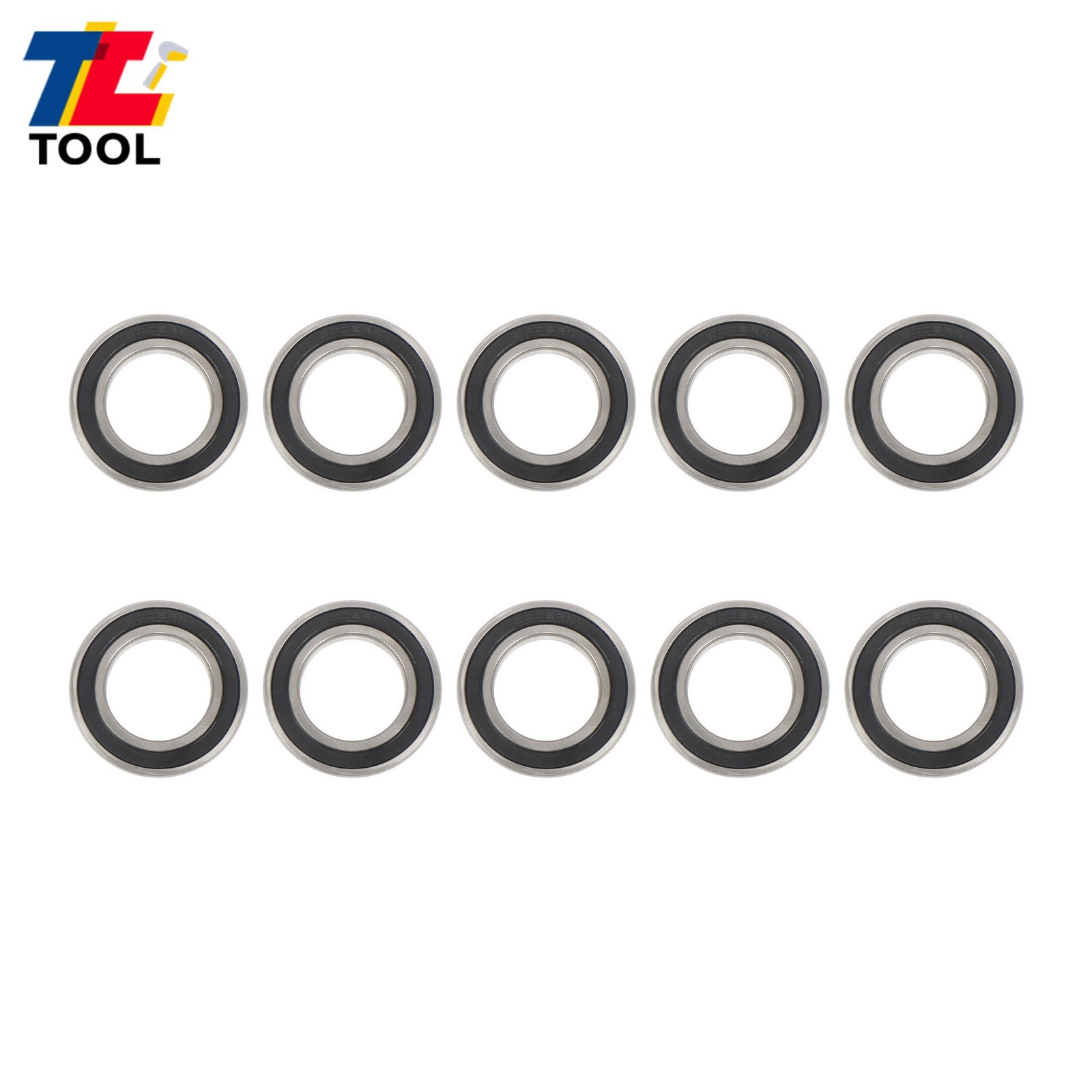 Industrial 6008-2RS Bearings 10pcs 40x68x15mm Double Sealed
