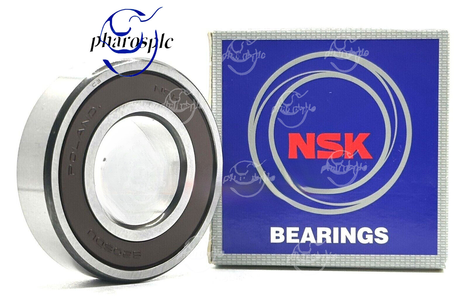 NSK 6206VVC3 BEARING RUBBER SEALS 30x62x16 mm 6206 VV C3 6206 2RS RS=SKF
