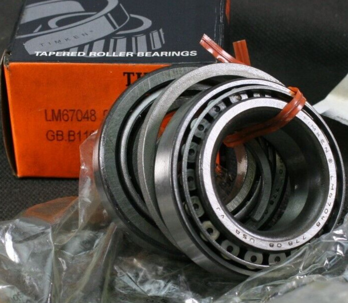 One Timken LM67048-90015 Back to Back Bearing Assembly 1-1/4″ID USA NEW