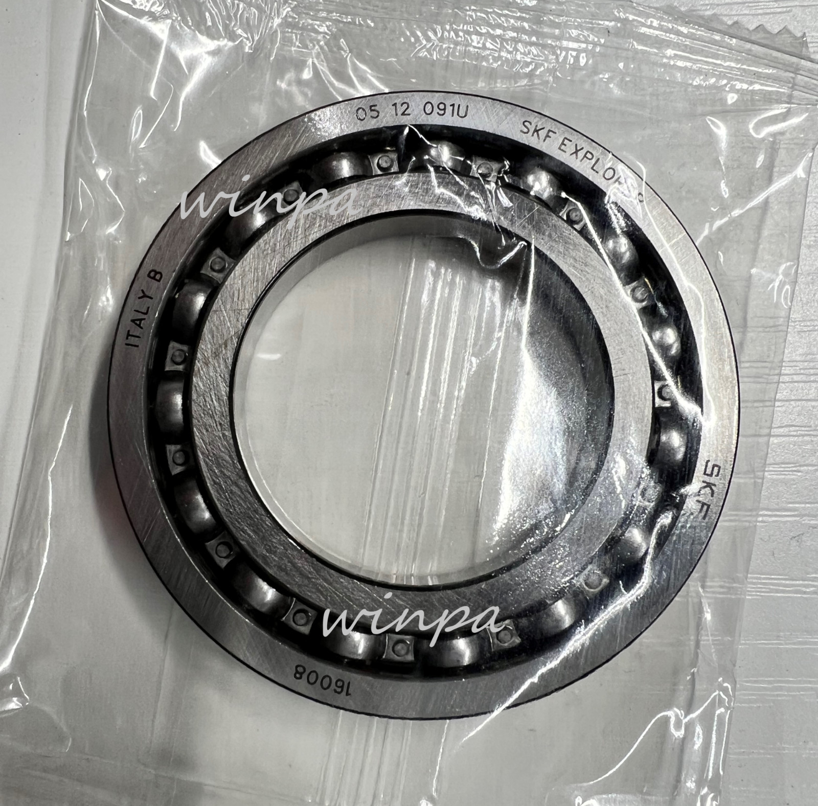 SKF 16008 (Open No Seal) Deep Groove Ball Bearing 40x68x9mm NEW