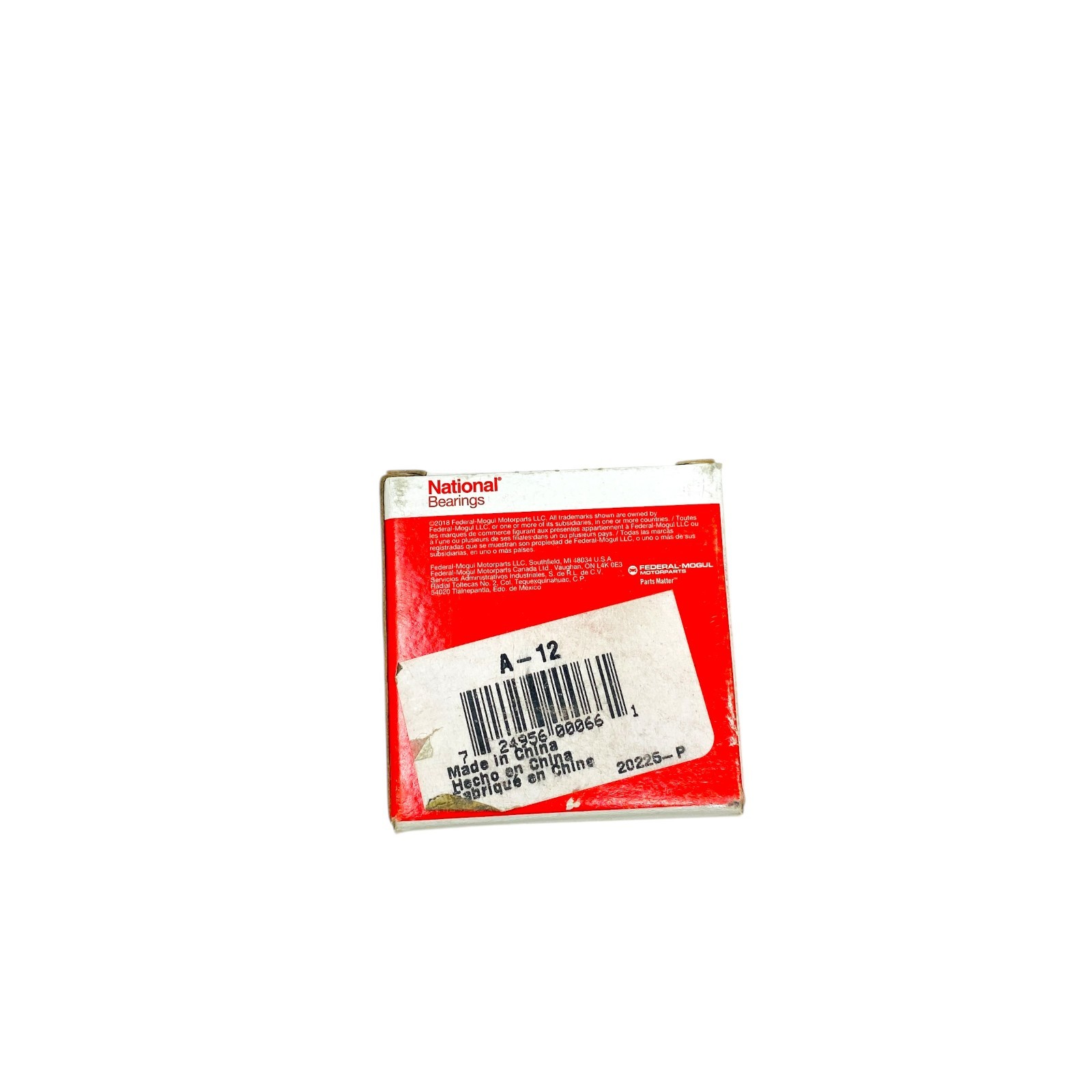 National A-12 Tapered Roller Wheel Bearing LM12710