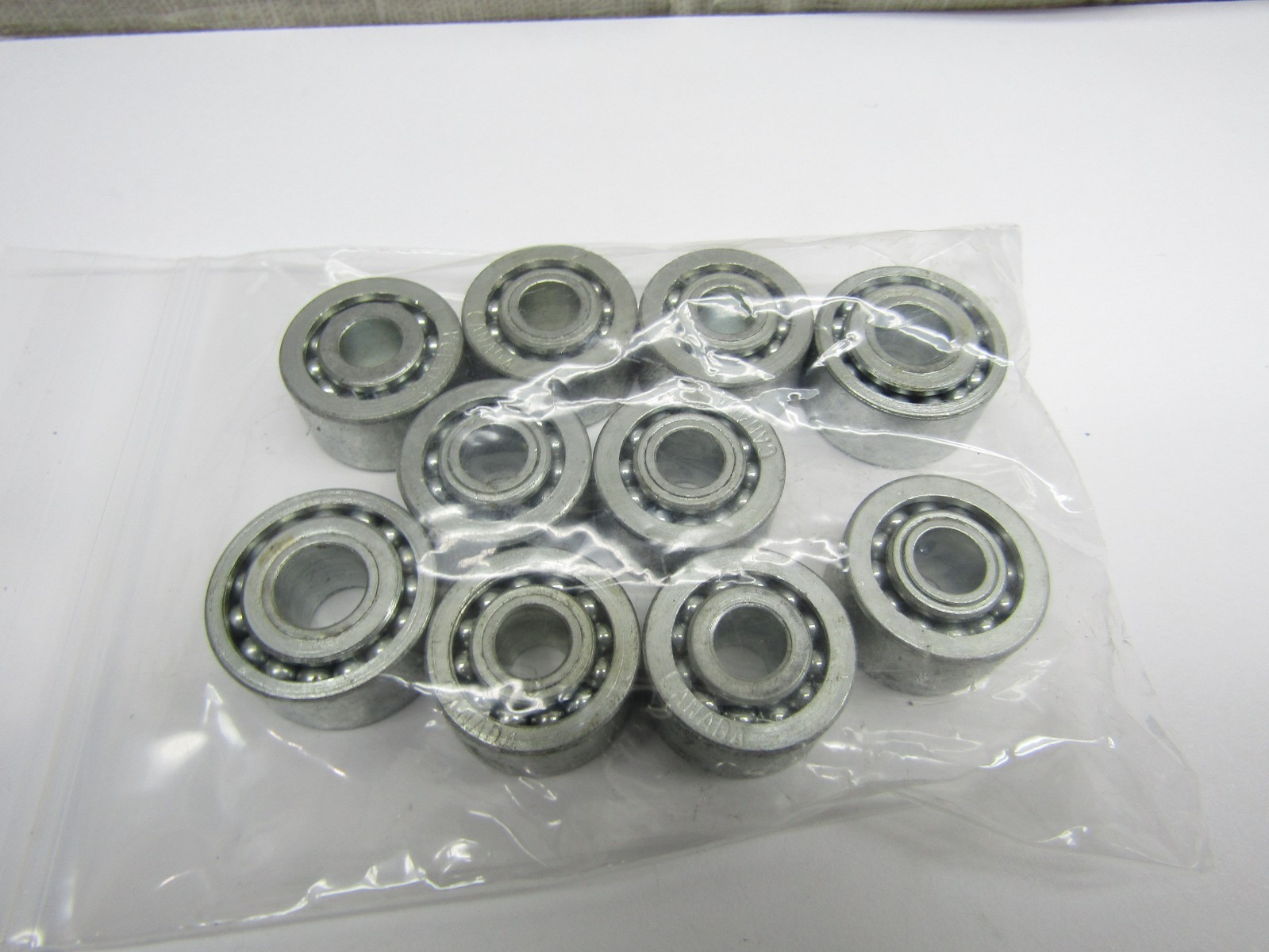 (10 pack) D-2255 1/4″ ID X 3/4″OD X 7/16″ Dbl Row Full Complement Ungrnd Bearing