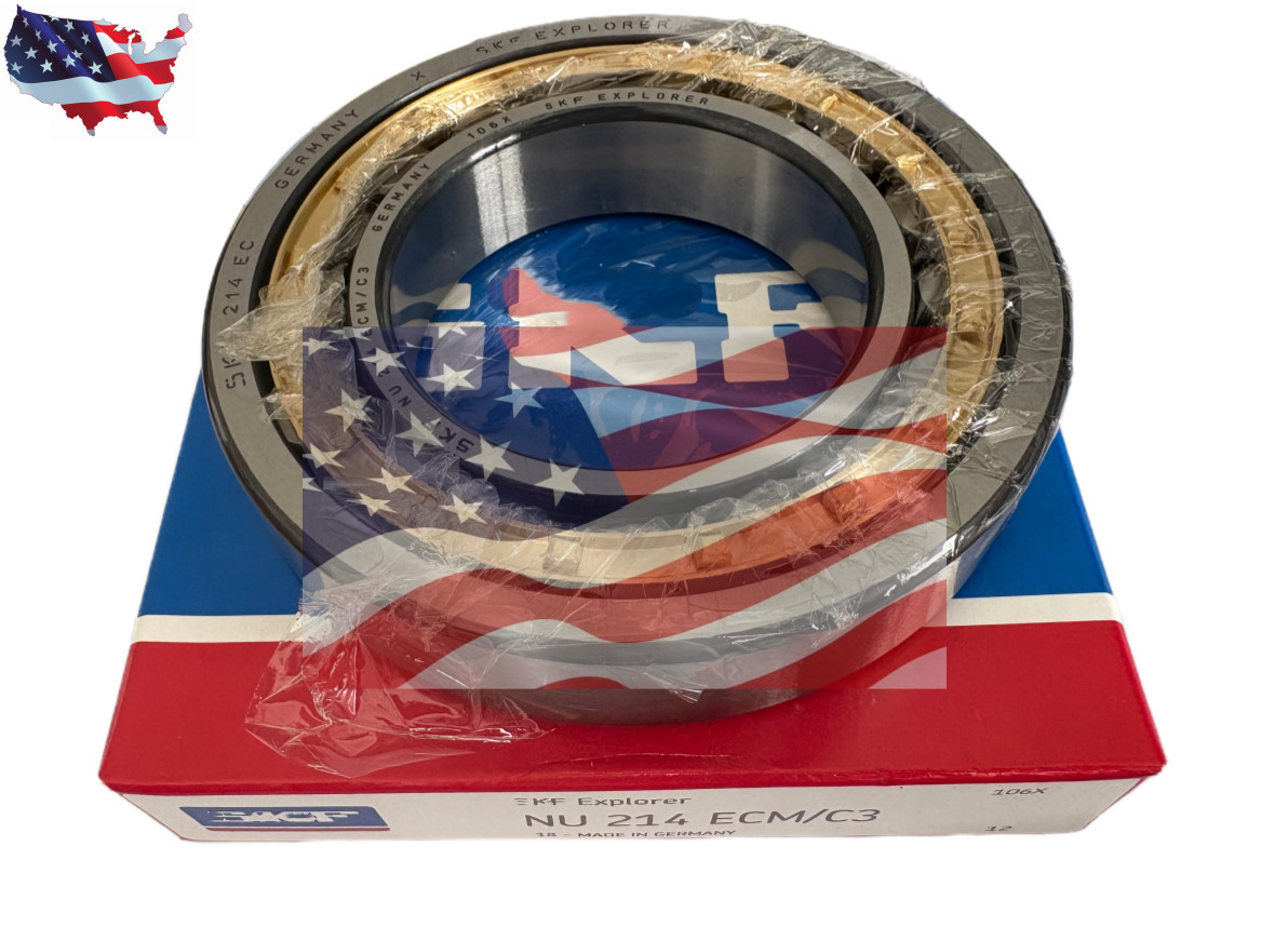 For SKF NU214 ECM/C3 CYLINDRICAL ROLLER BEARING 70x125x24mm