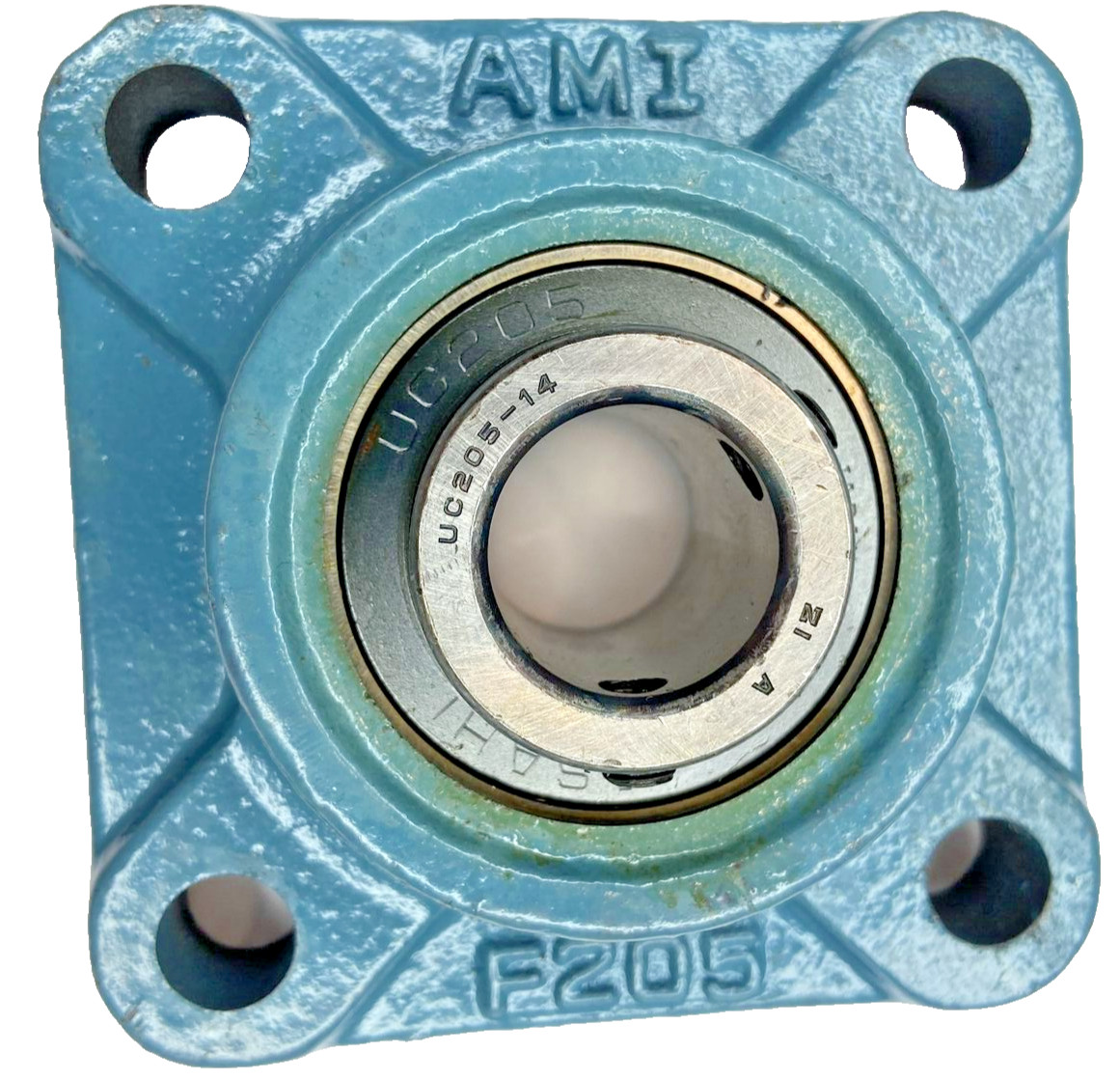 AMI Bearings UCF205-14NP Flange-Mount Ball Bearing Unit – 7/8 in Bore, 4-Bol