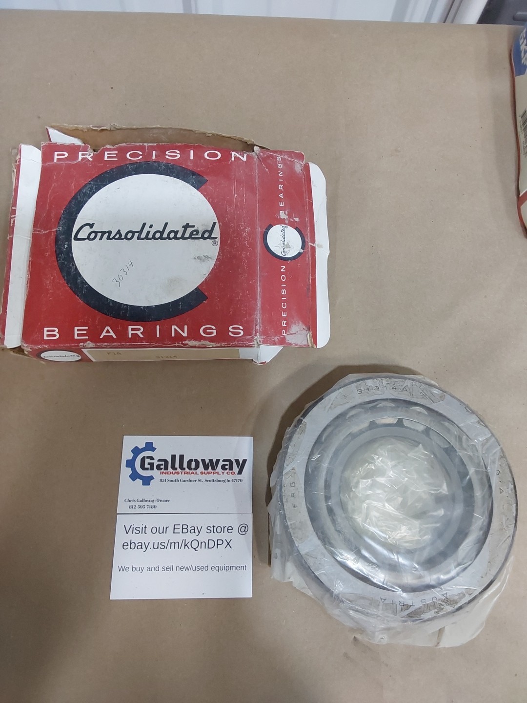 NEW CONSOLIDATED PRECISION BEARING FAG ROLLER BEARING WITH RACE 31314A
