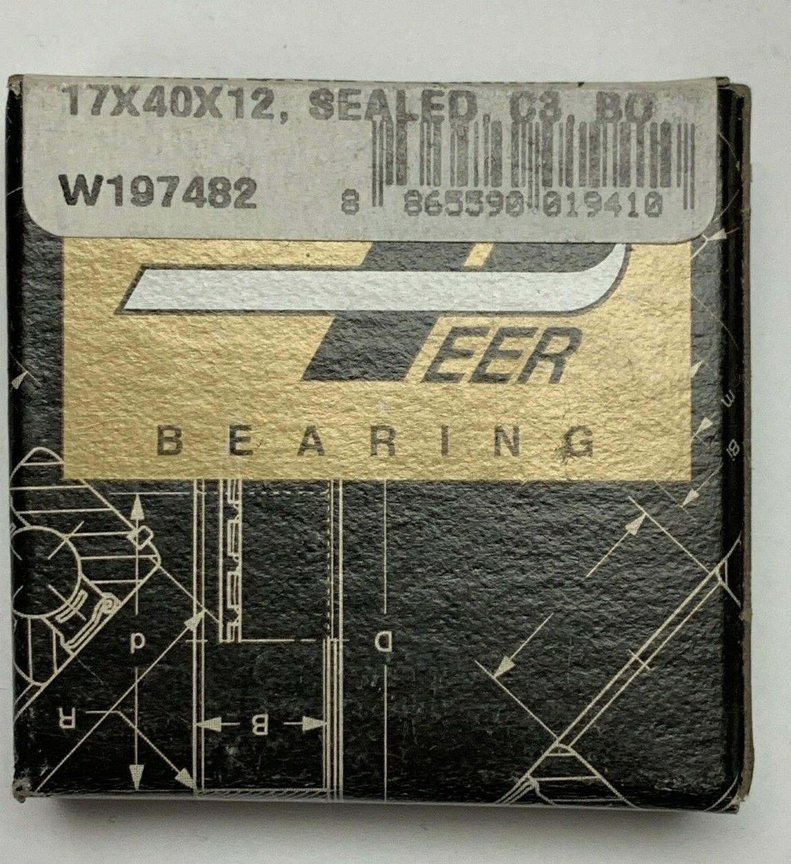 6203-2RLD-C3 Peer New Single Row Ball Bearing (Ace Pumps 40880)