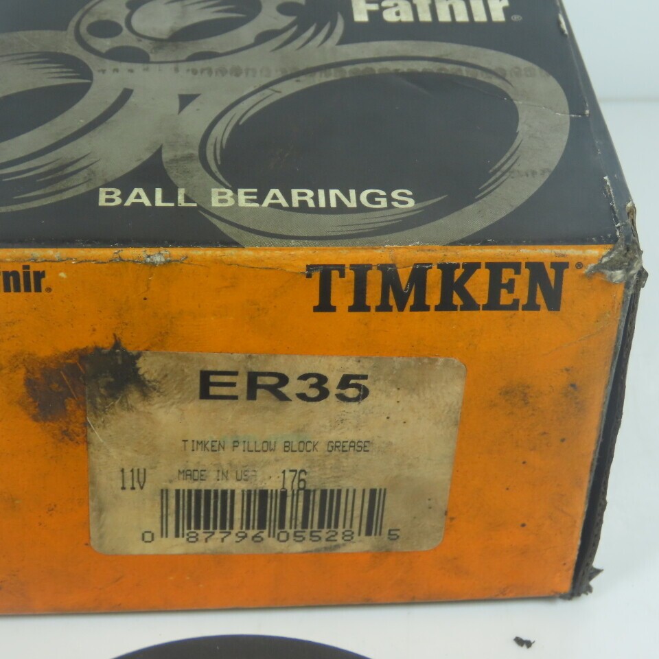 Timken Fafnir ER35 Wide Inner Ring Setscrew Locking Ball Bearings 2-3/16″ Bore