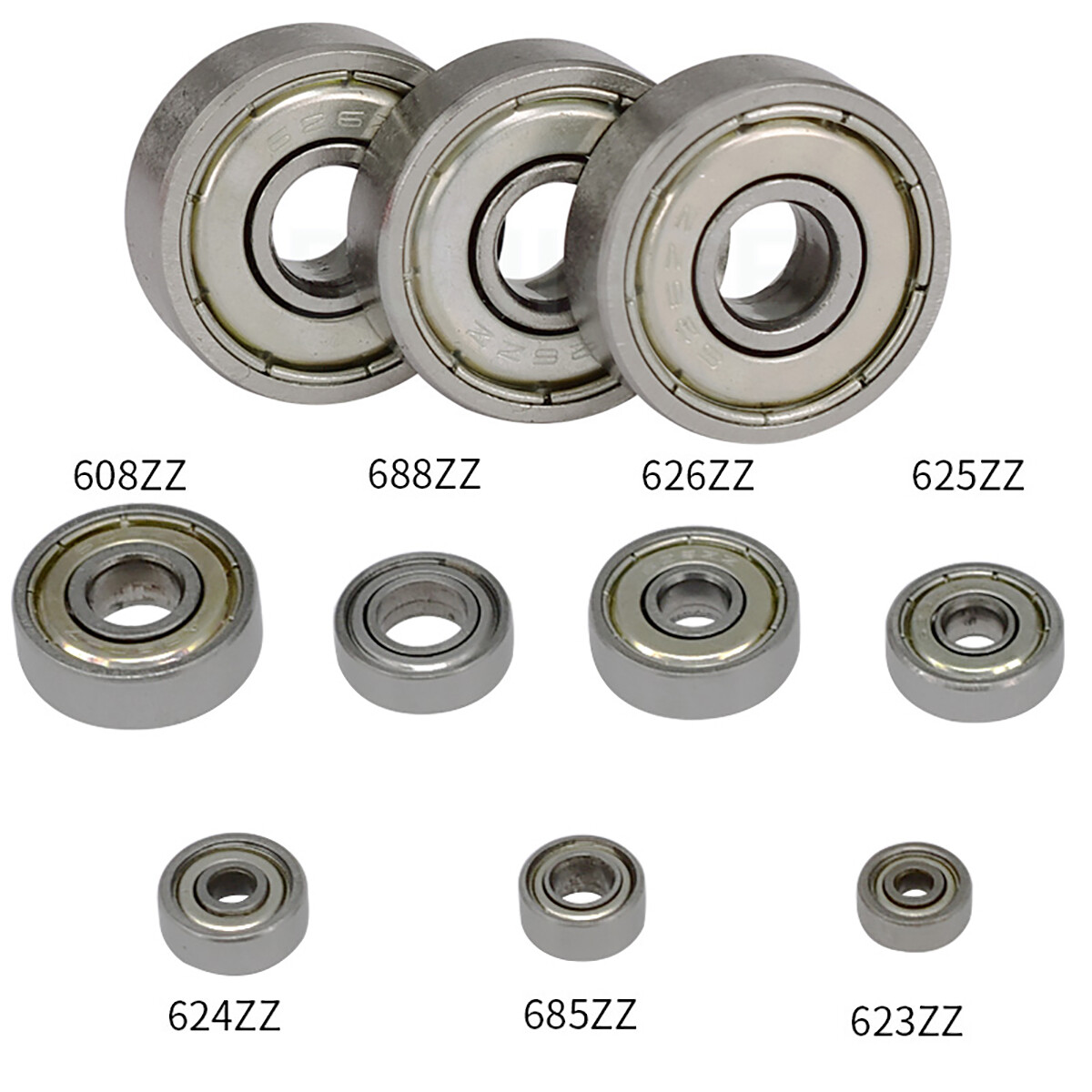 608 688 626 624 685 623 625 Premium Miniature ZZ Metal Shielded Metric Bearings