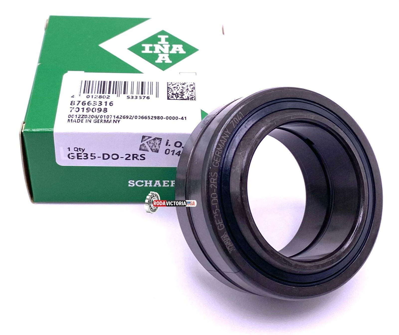 INA Germany GE35 DO 2RS Radial Spherical Plain Bearing 35x55x25 mm