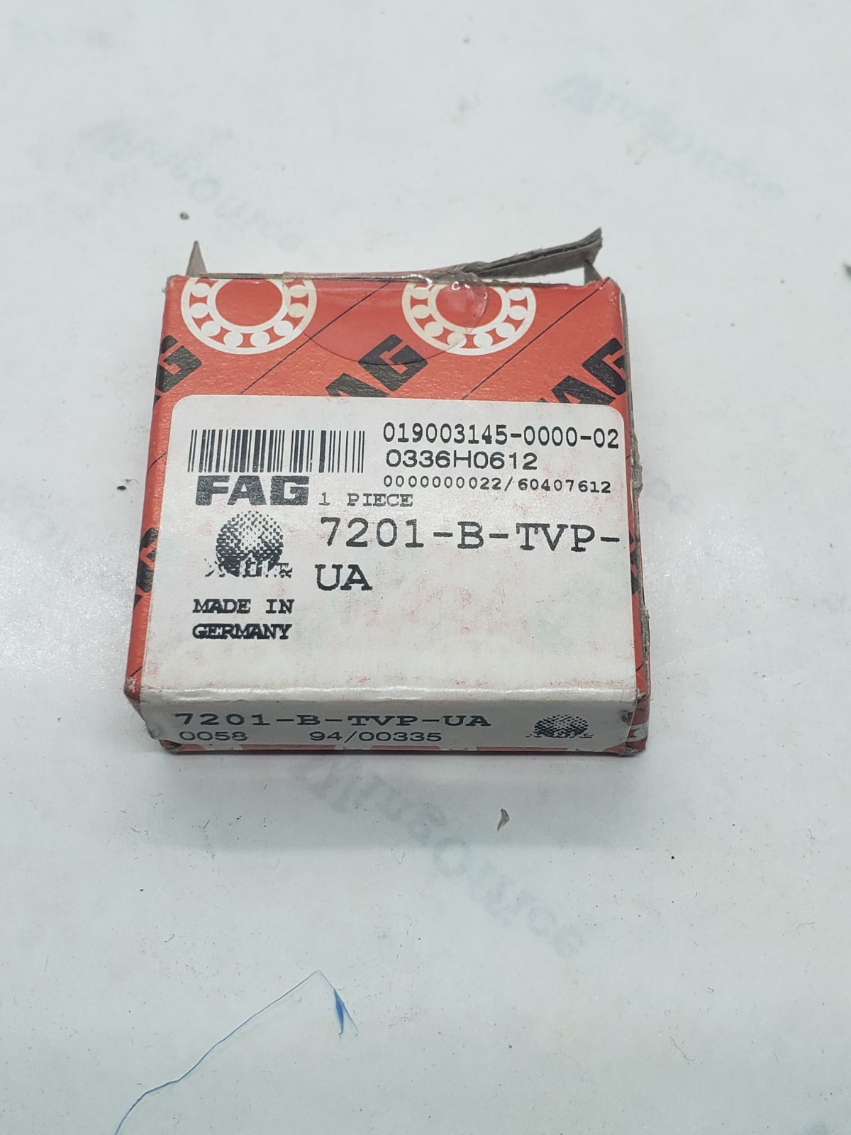 FAG 7201-B-TVP-UA ANGULAR CONTACT BALL BEARING 12x32x10mm, NIB