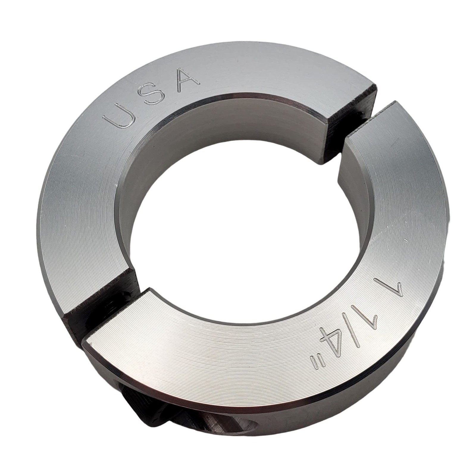 1.25″ Bore Diameter – Clamping Two Piece Shaft Collar – 2024 Aluminum (2 Pack)