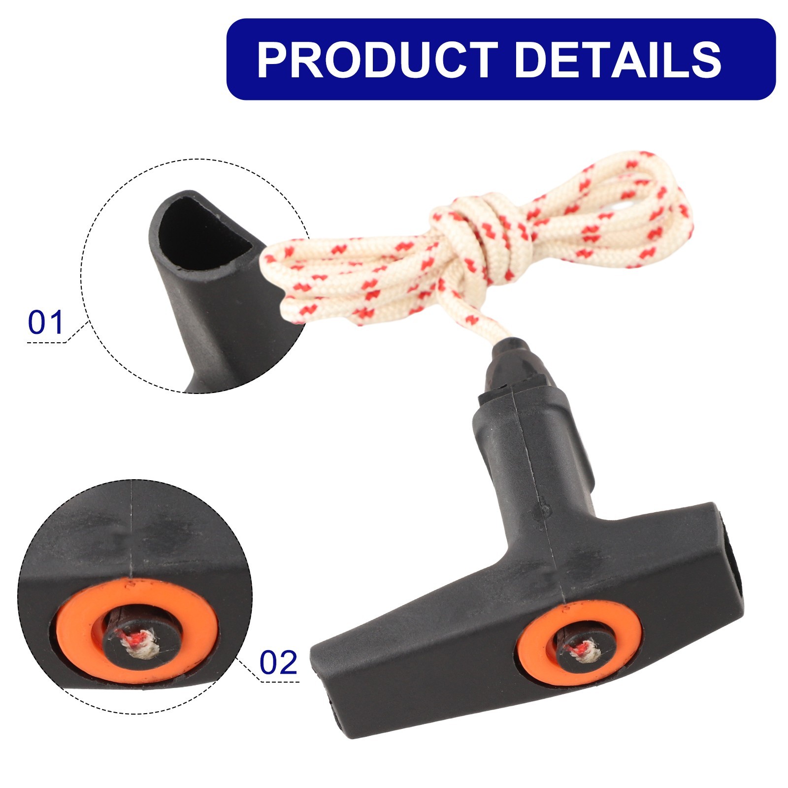 TS400 TS410 TS420 Recoil Starter Handle With 4 5mm Rope Enhanced Durability