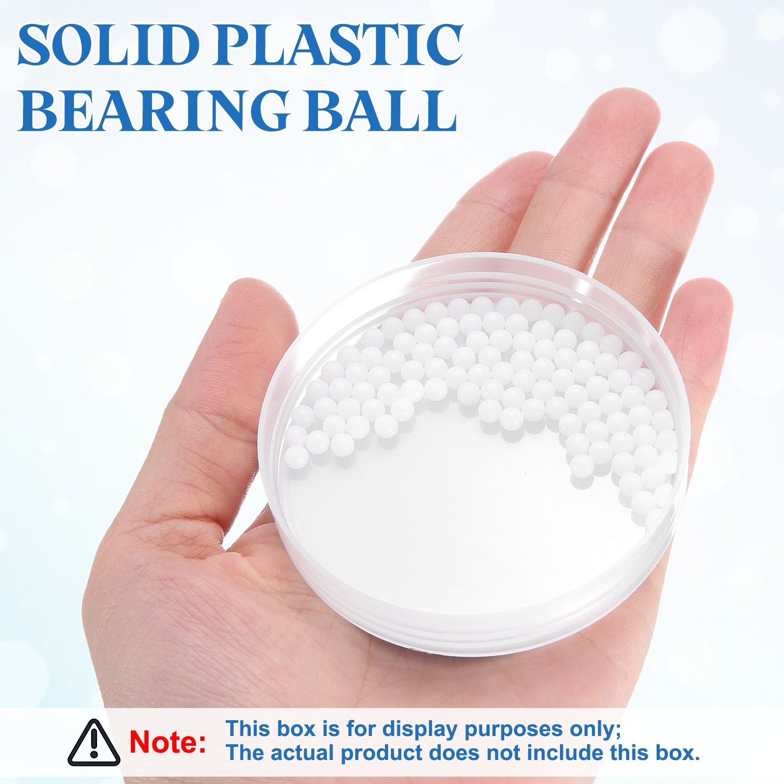 For 100pcs POM Bearings Balls 4mm Solid Plastic Spheres