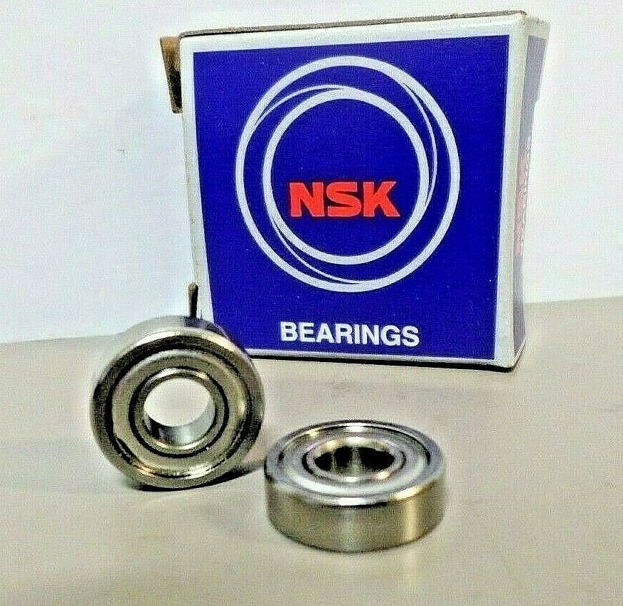 Lot of 2 – NSK R4B ZZ Double Shielded C3 Deep Groove Ball Bearings 1/4″ Bore