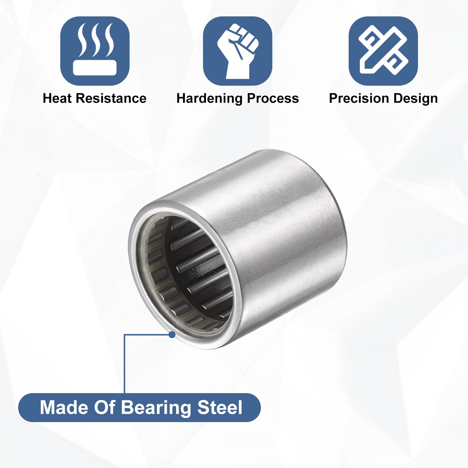 4 Pcs 3/4″x1″x1″ RCB121616 Needle Roller Bearings Chrome Steel Open End Bearings