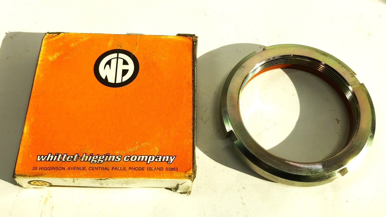 Whittet-Higgins Zinc Coated Bearing Lock Nut BMH17 NOS