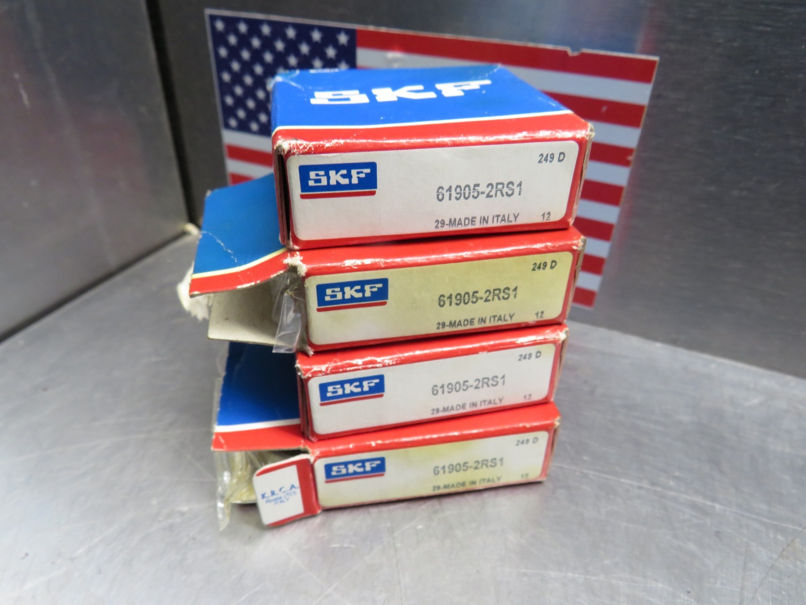 SKF 61905-2RS1 Bearing Lot of 4!