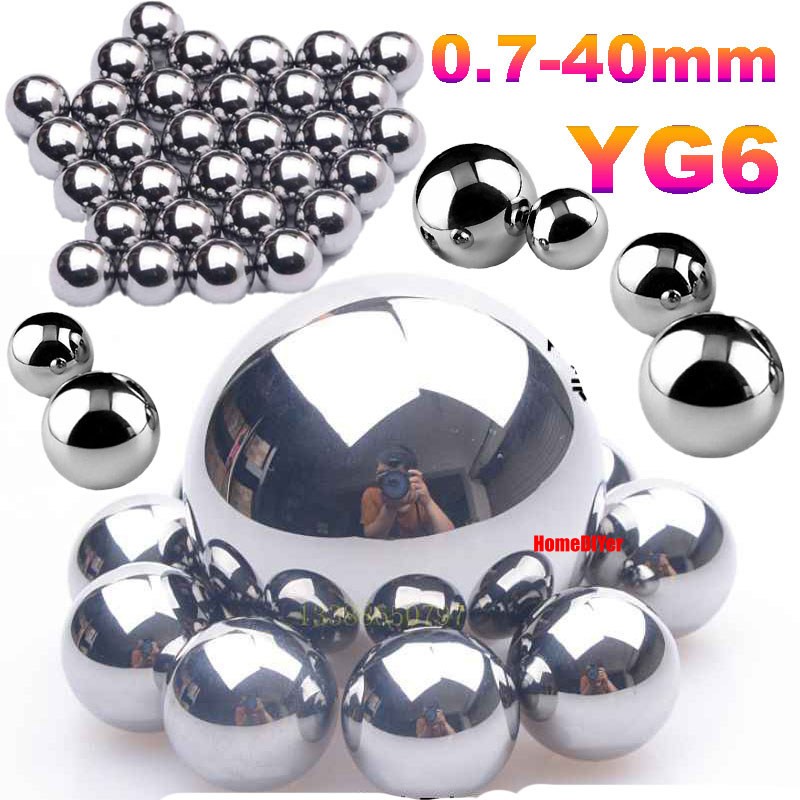 YG6 Solid Carbide Steel Balls G10 High Precision Bearings Ball Diameter 0.7-40mm
