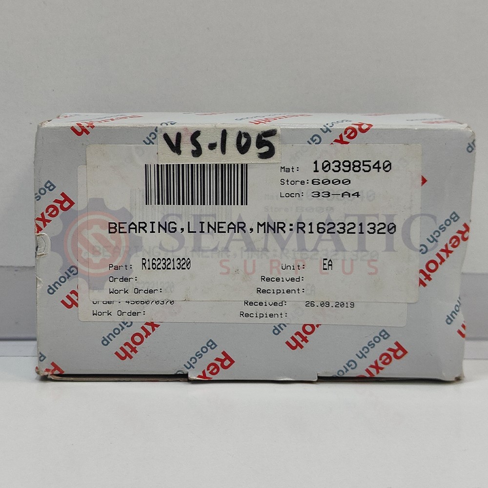 NEW REXROTH R162321320 BEARING LINEAR , VS#105