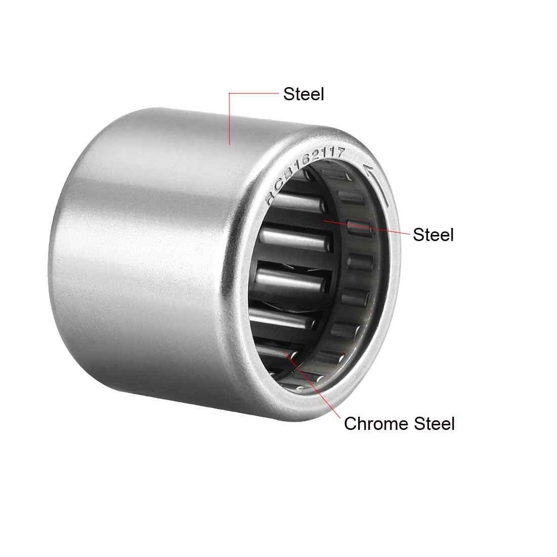 2Pcs Needle Roller Bearings One Way Bearing 1″ Bore 1-5/16″ OD 1-1/16″ Width