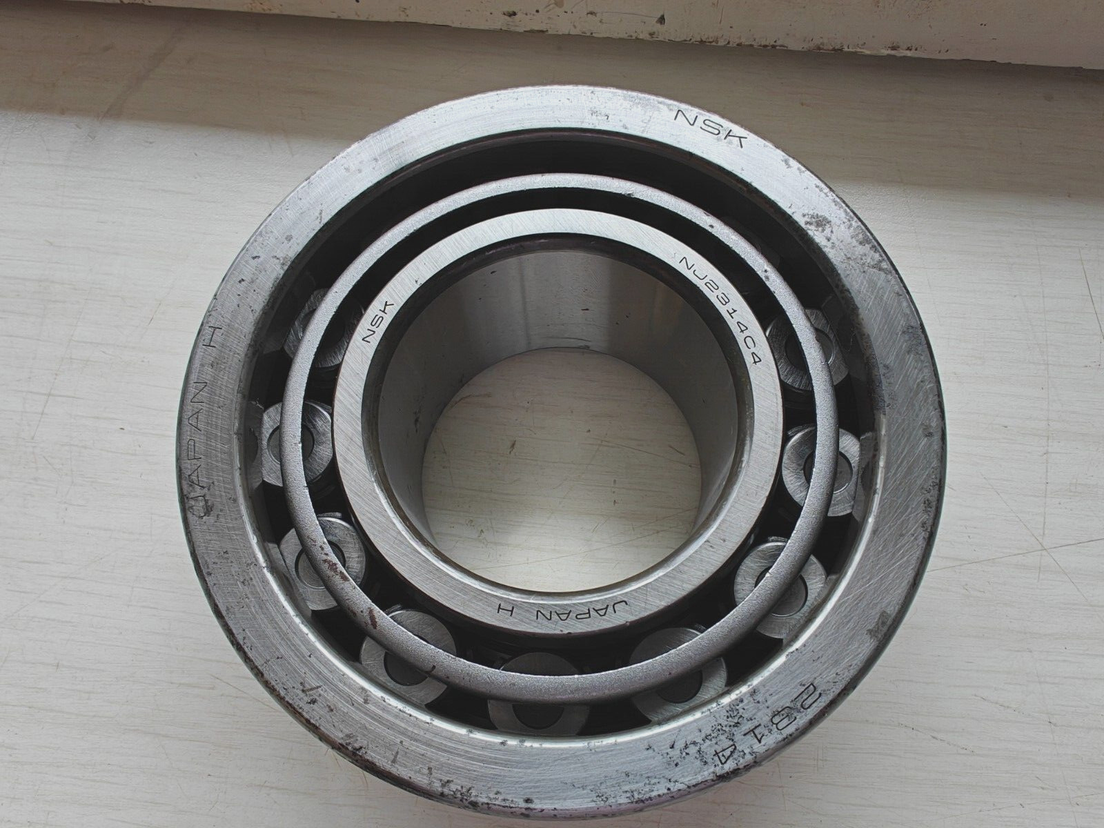 NJ2314 C4 NSK Made in JAPAN Cylindrical Roller Bearing 70x150X51mm. Steel Cage