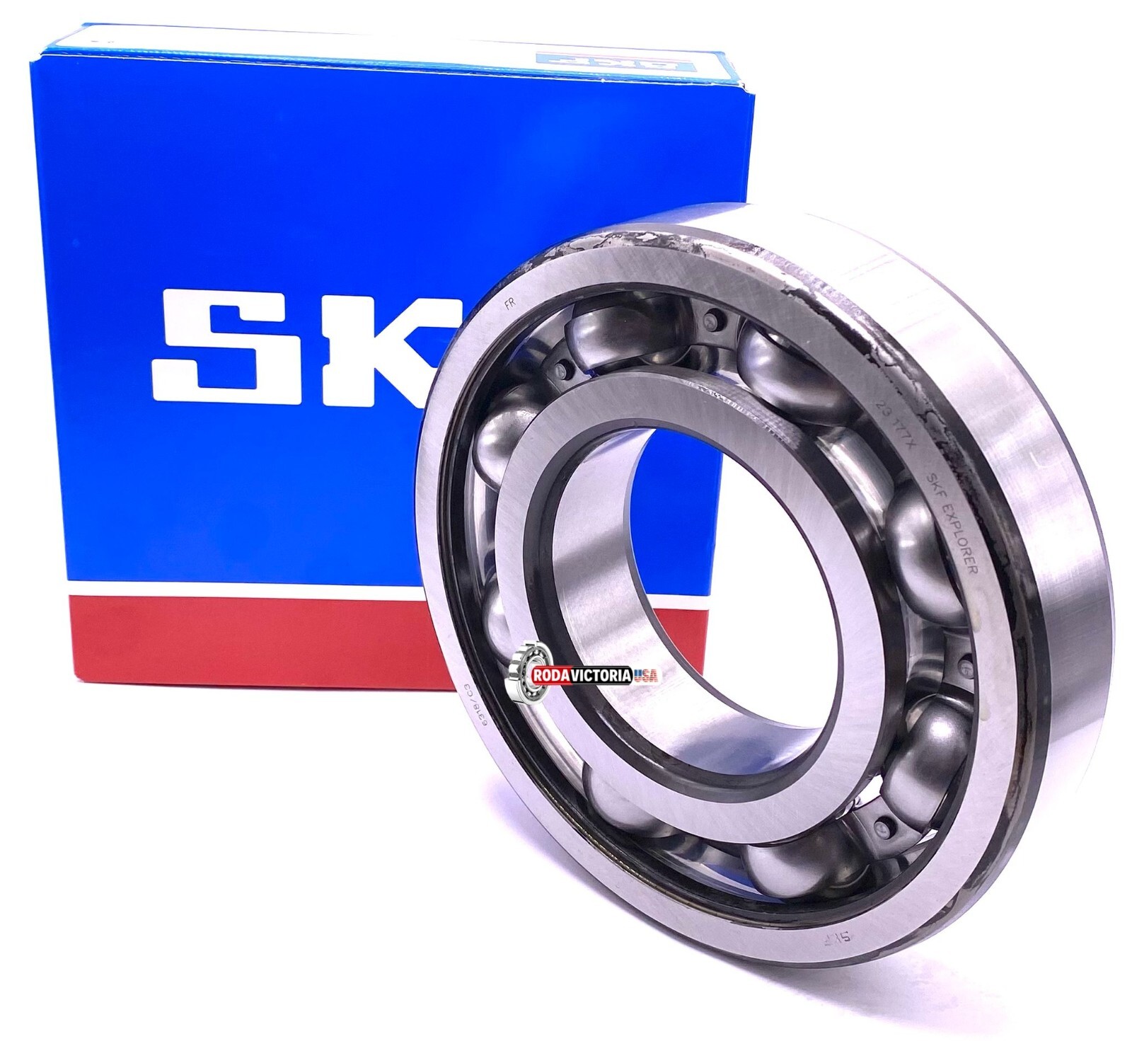 SKF 6318 DEEP GROOVE BALL BEARING, OPEN TYPE, NO SEALS 90x190x43mm SKF