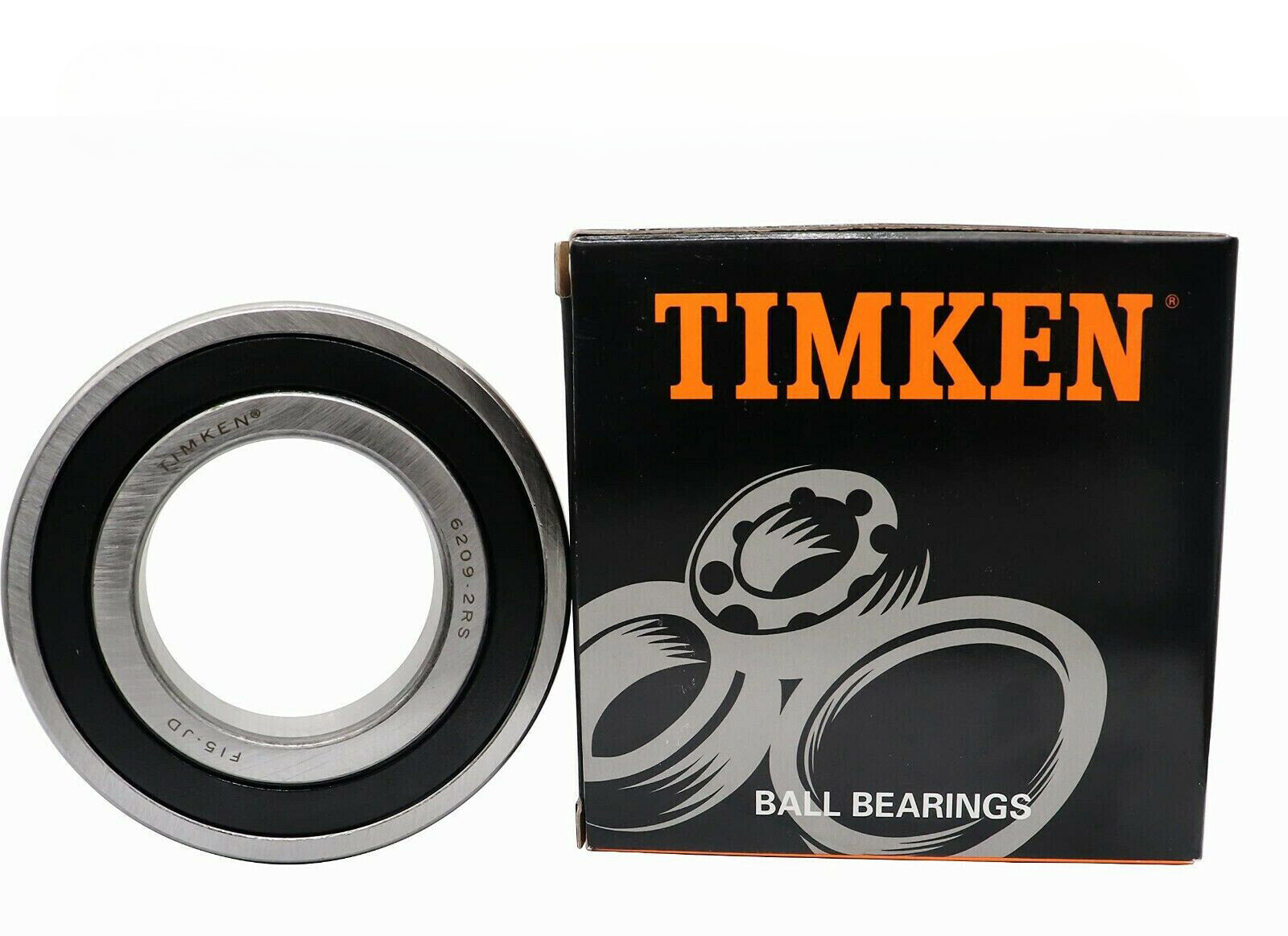 6209-2RS TIMKEN 45X85X19MM Double Rubber Seal Deep Groove Ball Bearings NEW