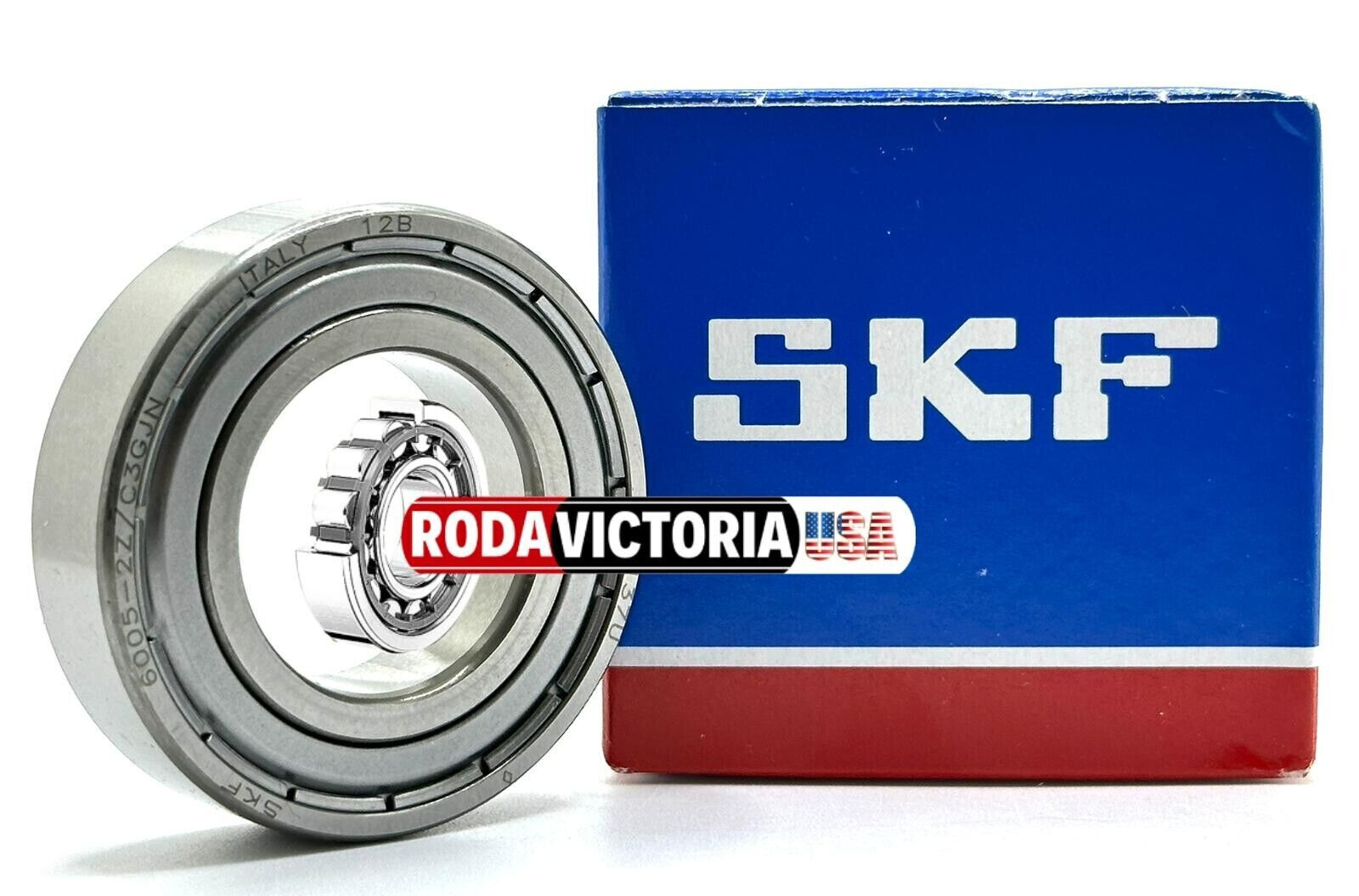 SKF 6005 ZZ/C3 GJN DEEP GROOVE BALL BEARING, METAL SHIELDED 25x47x12mm