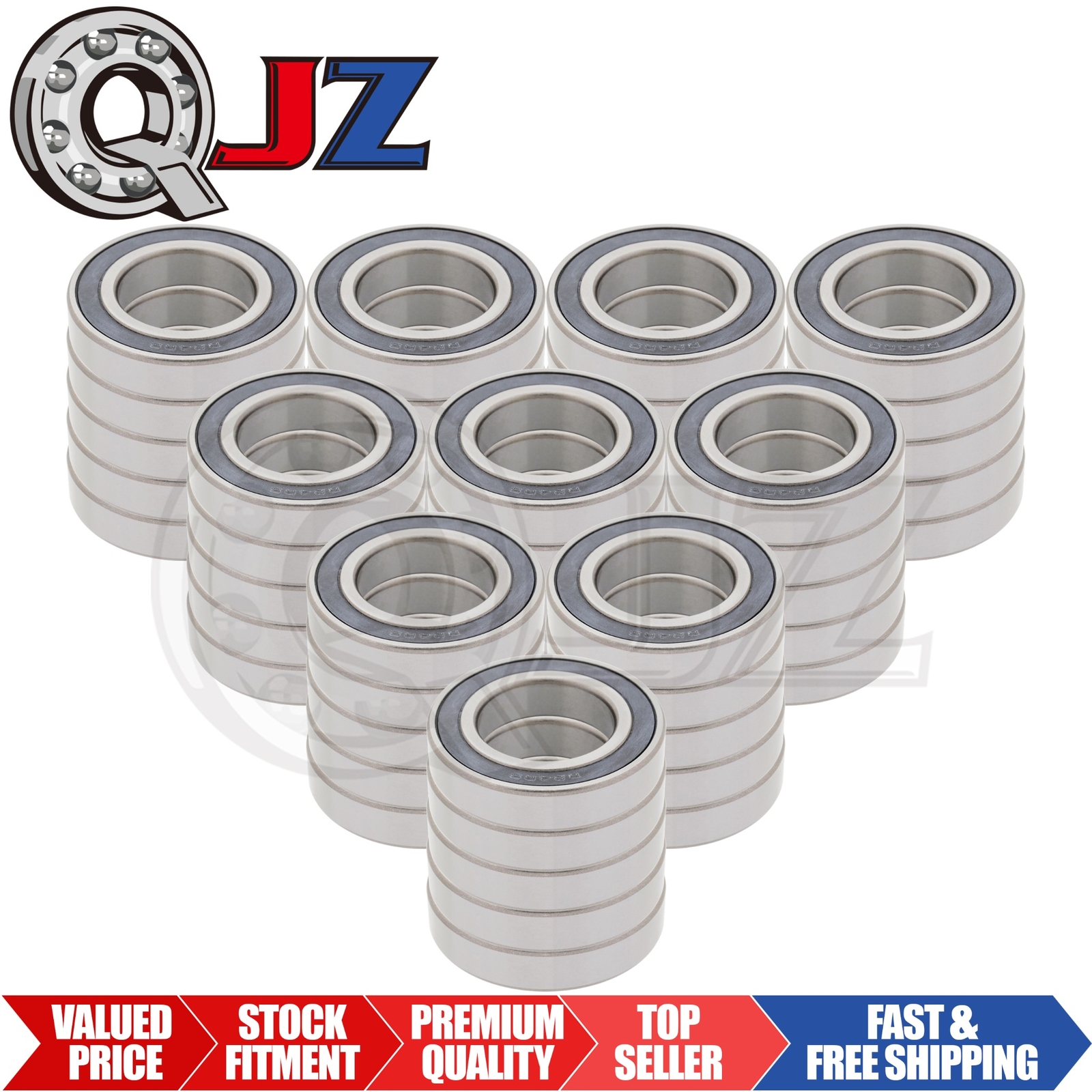 [Qty.50] New R24-2RS Deep Groove Ball Bearing [1.5″ Bore x 2.625″ OD x 0.563″ W]