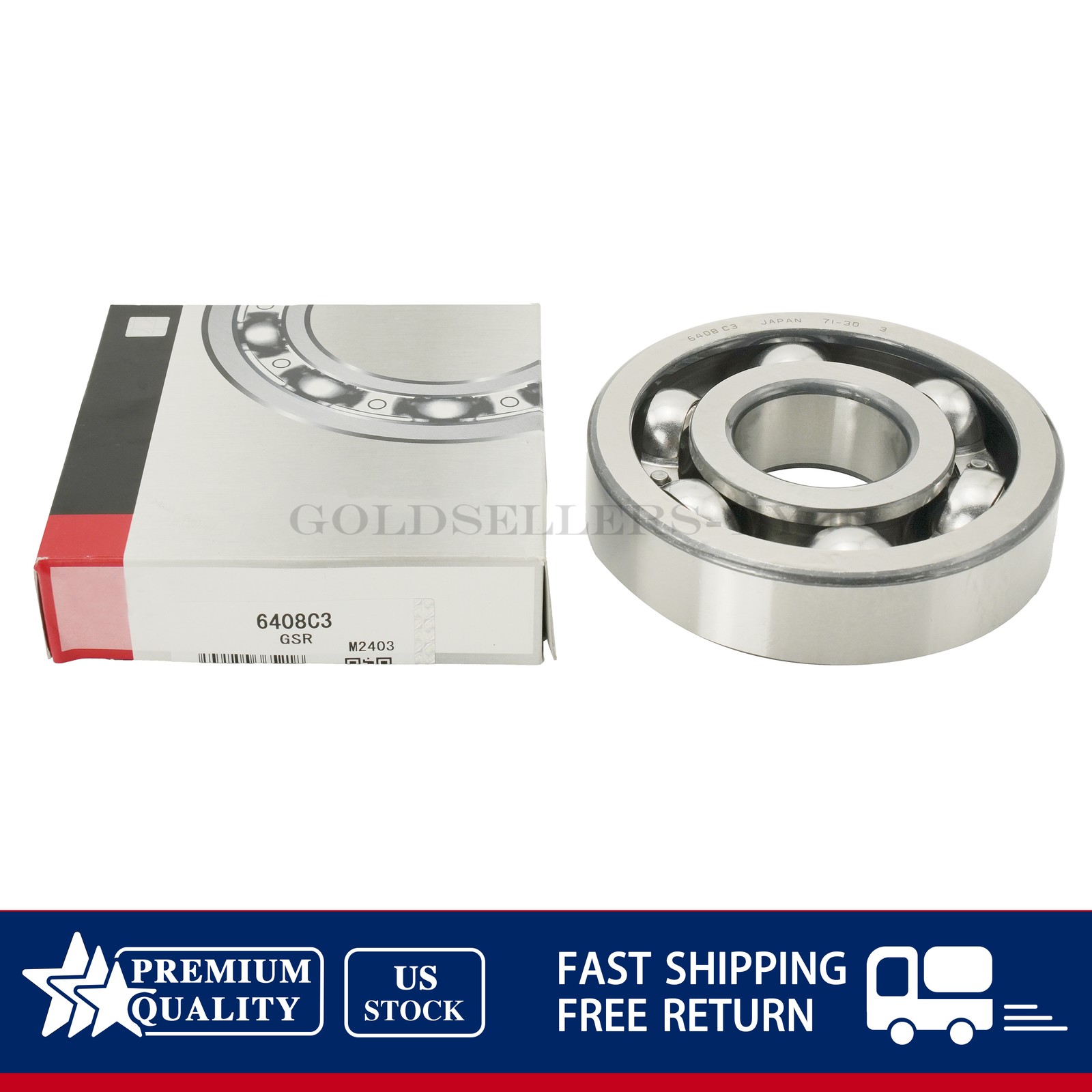 NEW For KOYO Deep Groove Ball Bearing 6408 C3 Open Type No Seals 40x110x27 mm US