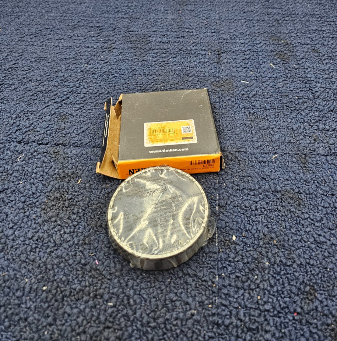 (QTY 2) TIMKEN 25520 Tapered Roller Bearing Cup 82.931 mm OD x 19.05 mm Width