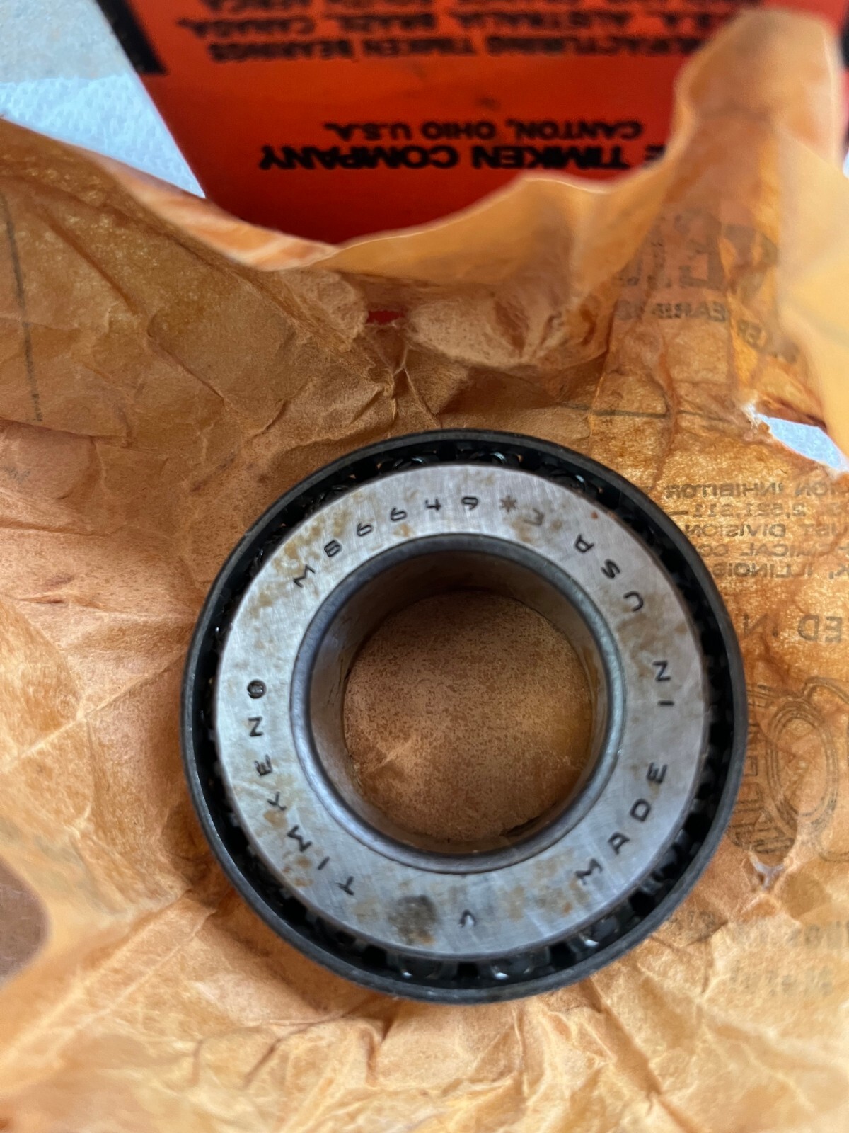 NOS Timken M86649/M86610 Class 3 Precision 1960s thru 1980s? Boxs (Set 309) Rare