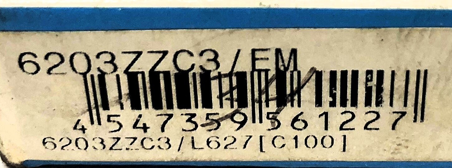 NTN Single Row Deep Groove Ball Bearing 6203ZZC3/EM (6203Z) [Lot of 2] NOS