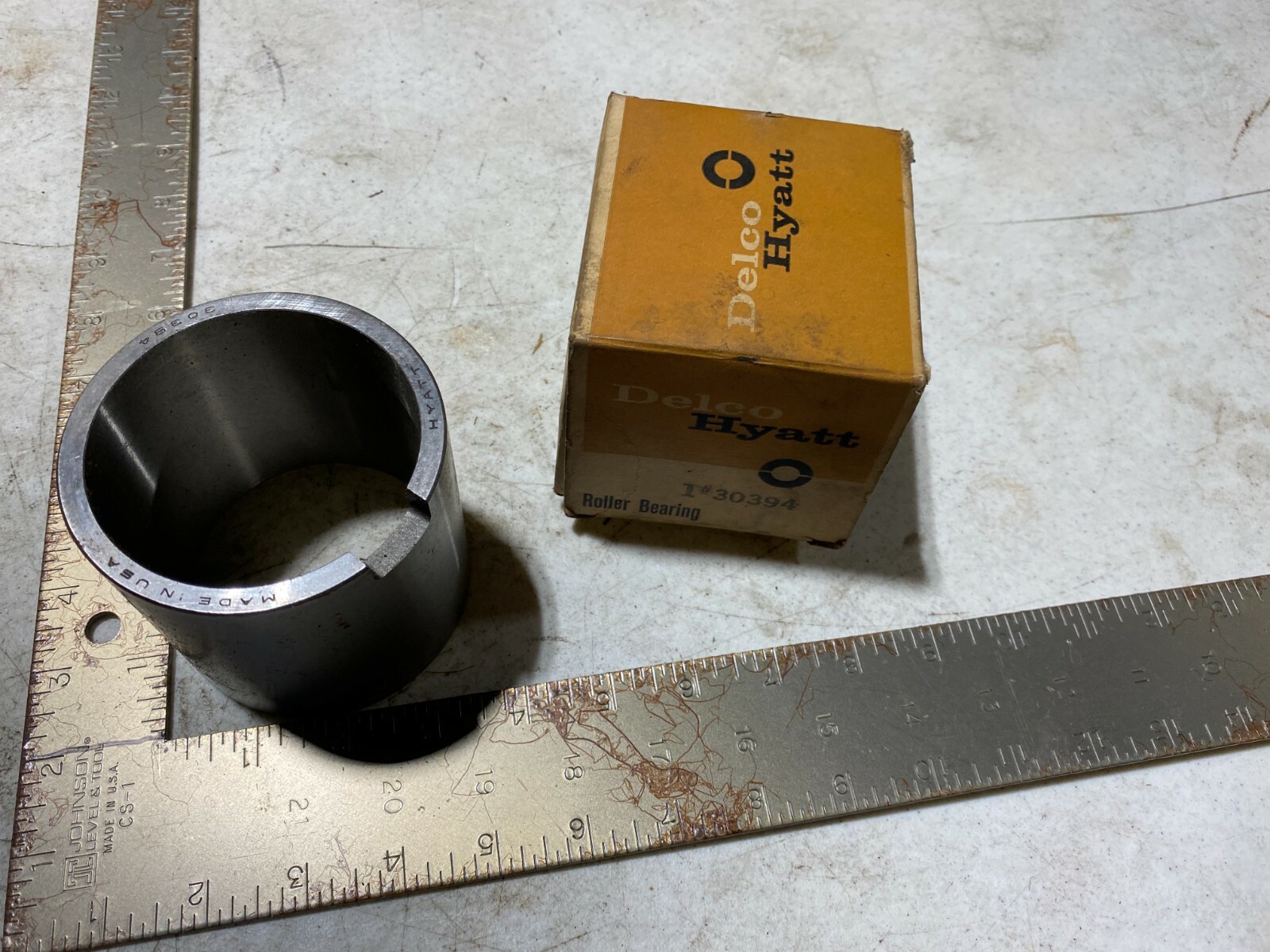 1x Delco Hyatt 30394 Roller Bearing Ring Race 4″ x 3-3/4″, NOS