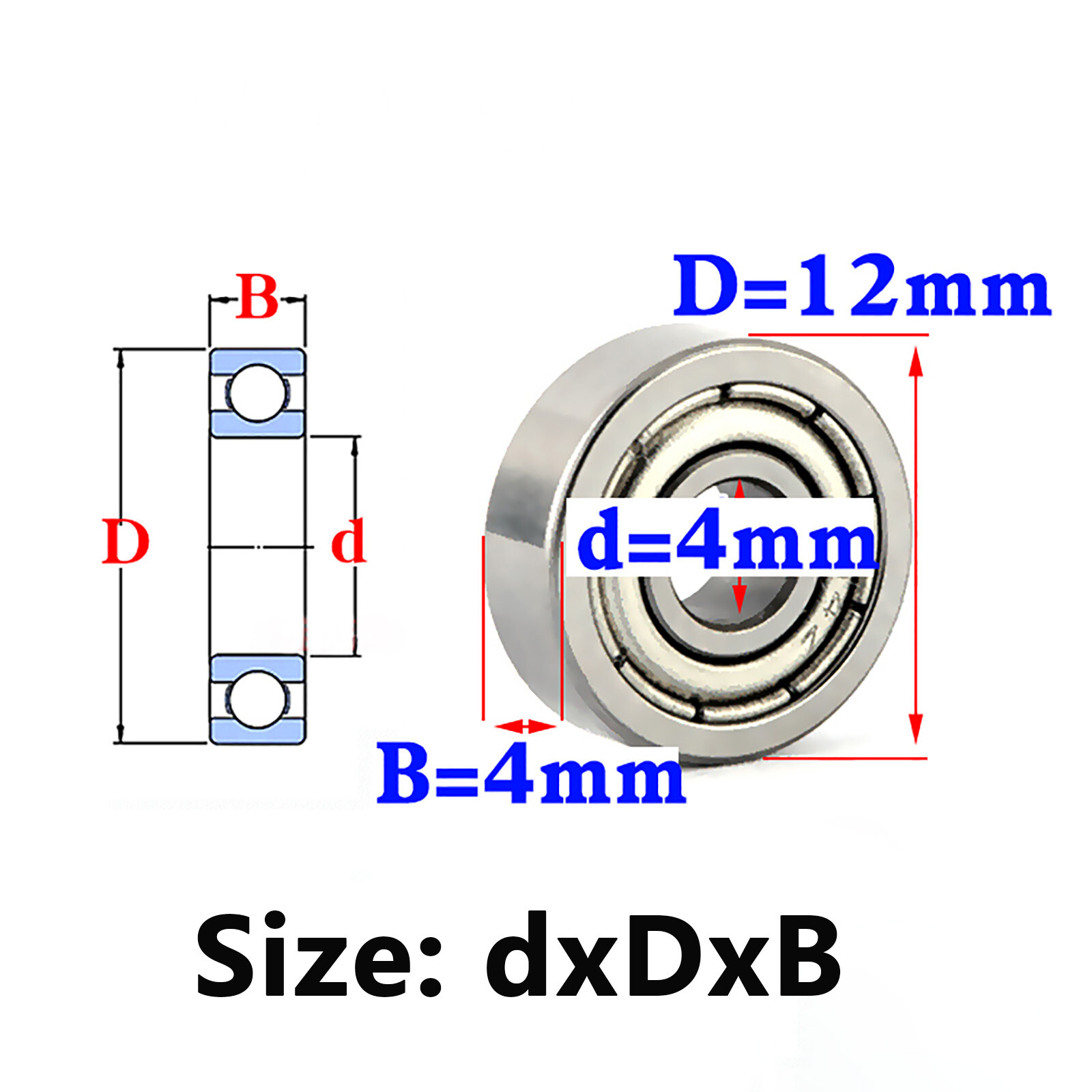 HCH 604-609 2RS/ZZ Ball Bearing Rubber Or Metal Seals Deep Groove Ball Bearings