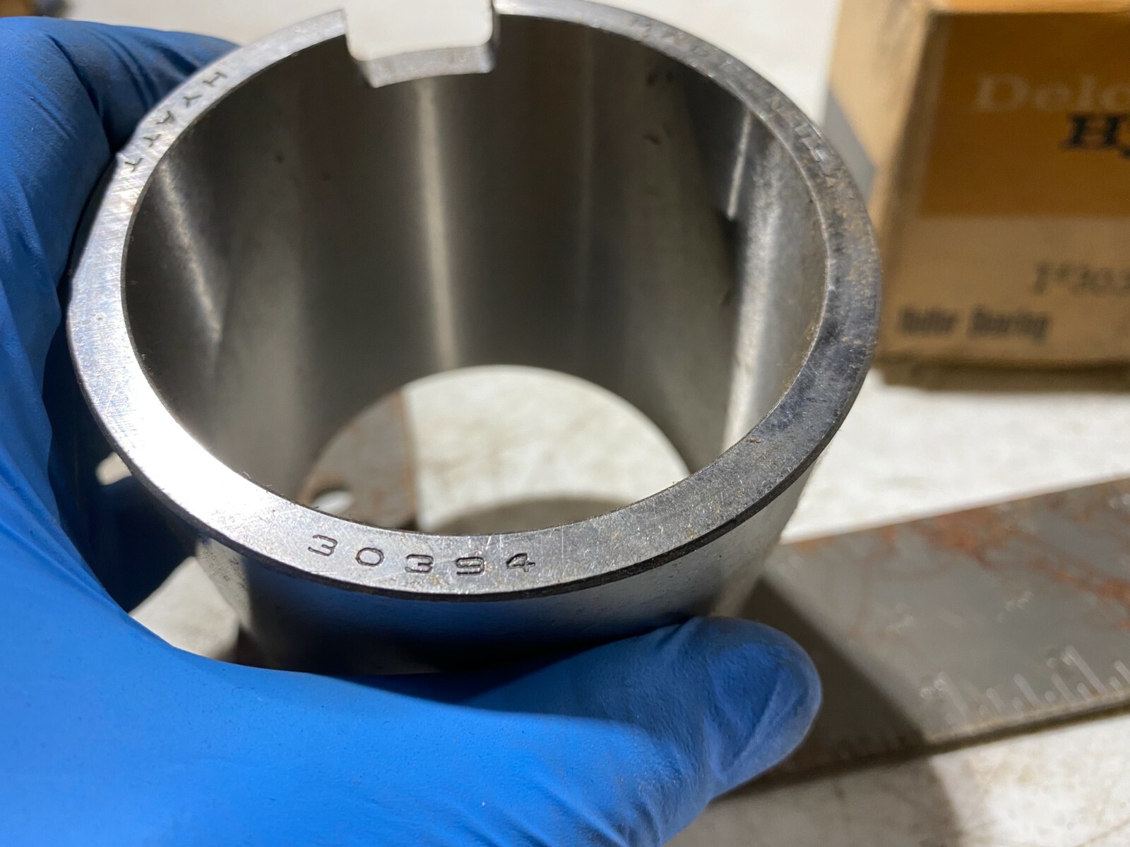 1x Delco Hyatt 30394 Roller Bearing Ring Race 4″ x 3-3/4″, NOS
