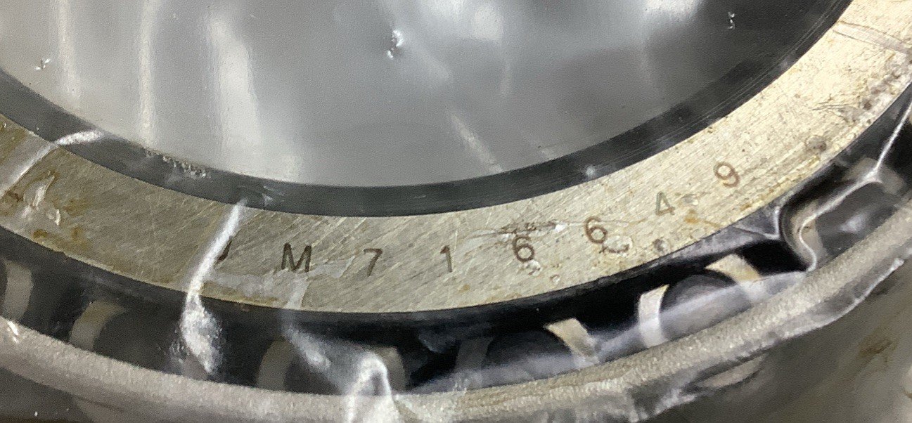 Lot of 2 NTN Tapered Roller Bearing Cone JM716649 85mm ID, 29mm Width (b451)