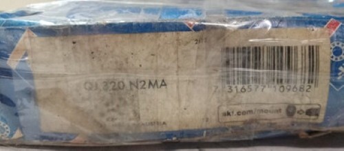 NEW SKF 4-POINT CONTACT BEARING 100 MM BORE 215 MM OD 47 MM W 5600 RPM QJ320N2MA
